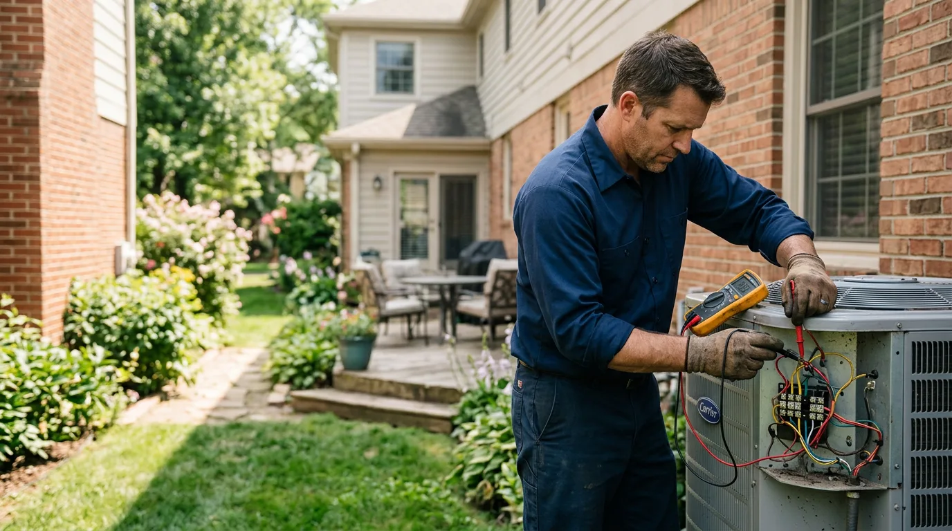 HVAC technician working near Avila Beach, CA